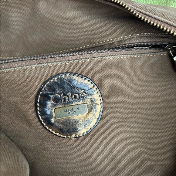 Chloe Brown and Gold Shoulder Bag - Picture 9 of 13